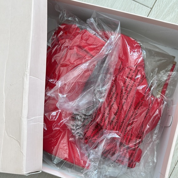 red high heel ankle boots - Picture 6 of 6